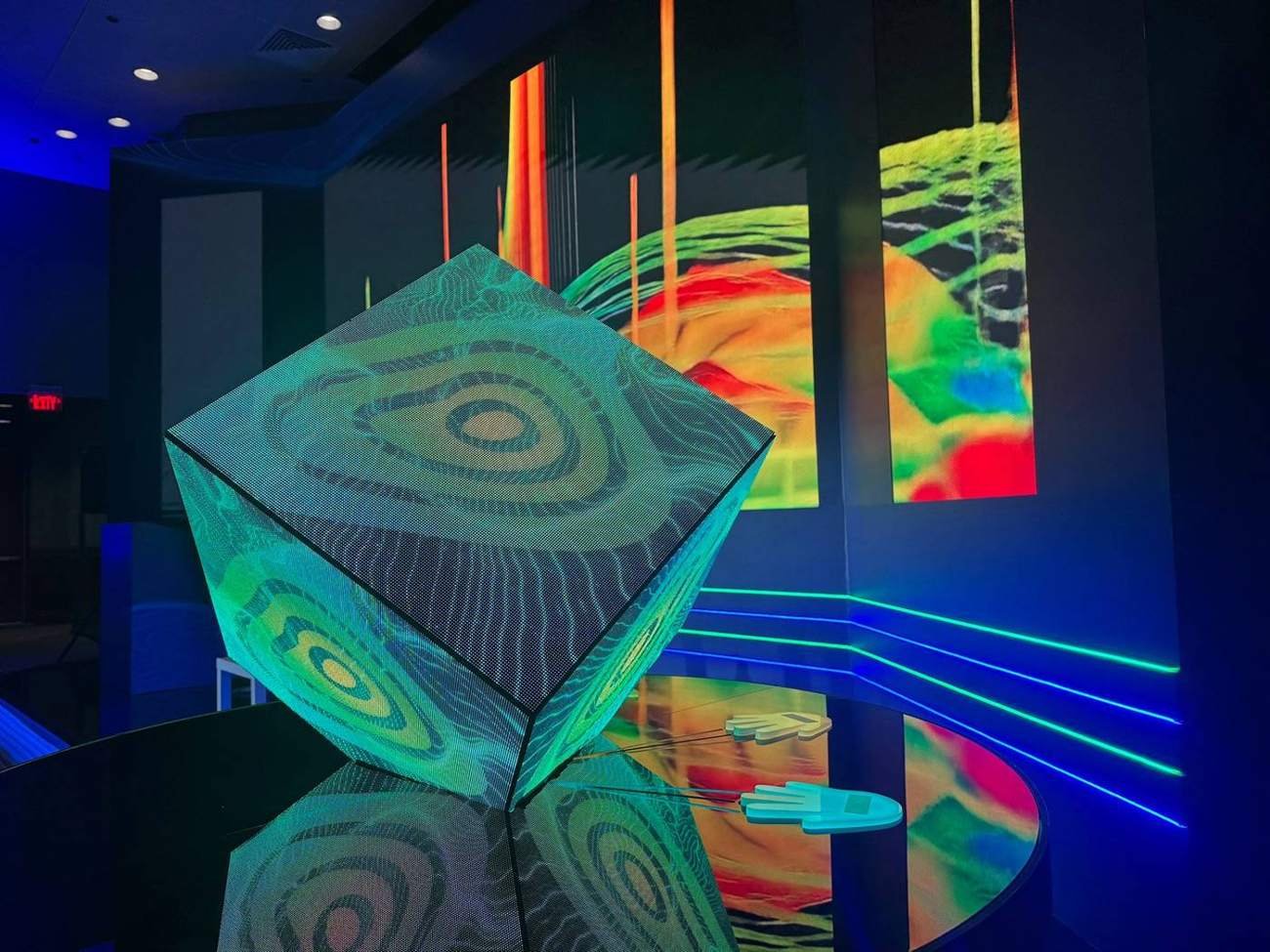 Event technology installation at the Aramco TeraPOWERS event