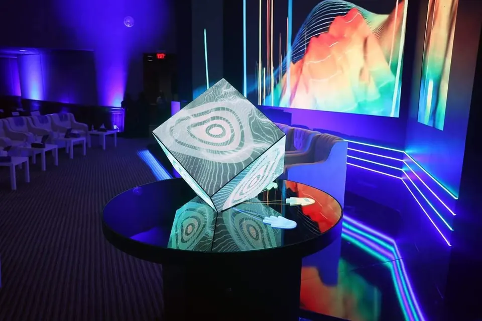 Interactive experience zone at the Aramco TeraPOWERS event