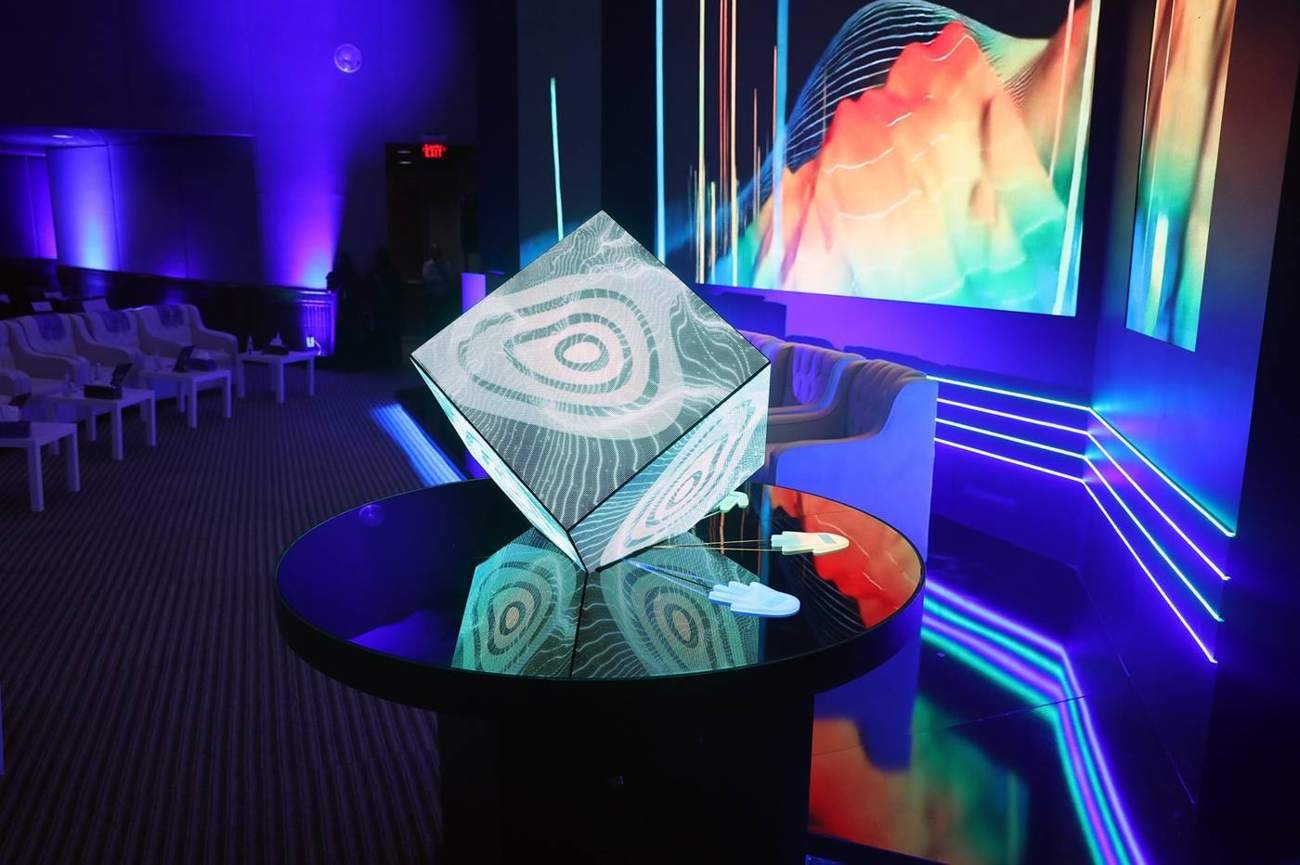 Interactive experience zone at the Aramco TeraPOWERS event