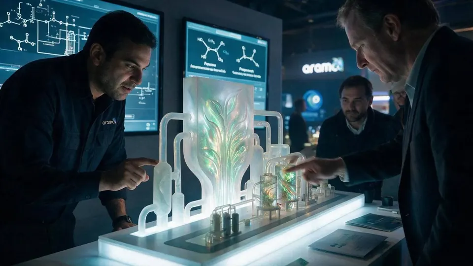 ALCHEMY, Industrial Tangible Display, shown deployed in an event environment