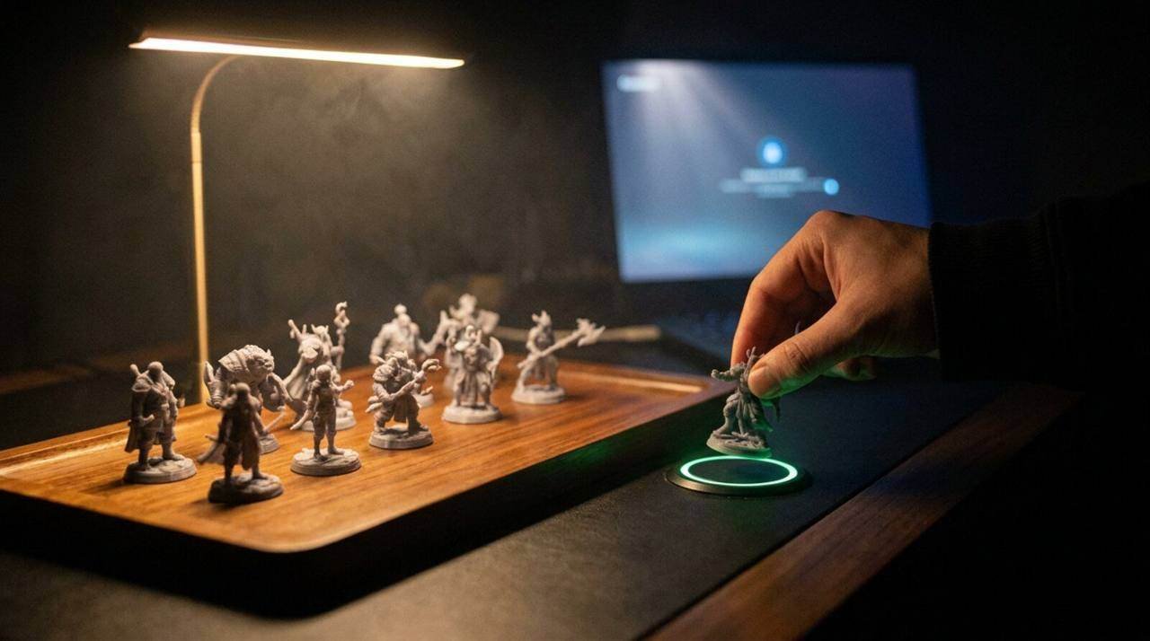 ARTIFACT, Tactile Token Table, shown deployed in an event environment