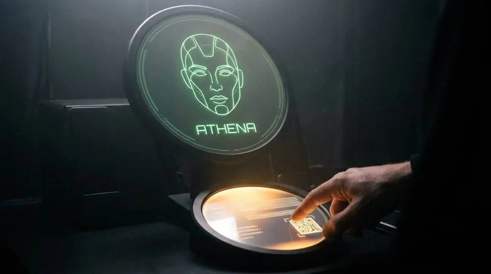 ATHENA, AI Report Generator, shown deployed in an event environment