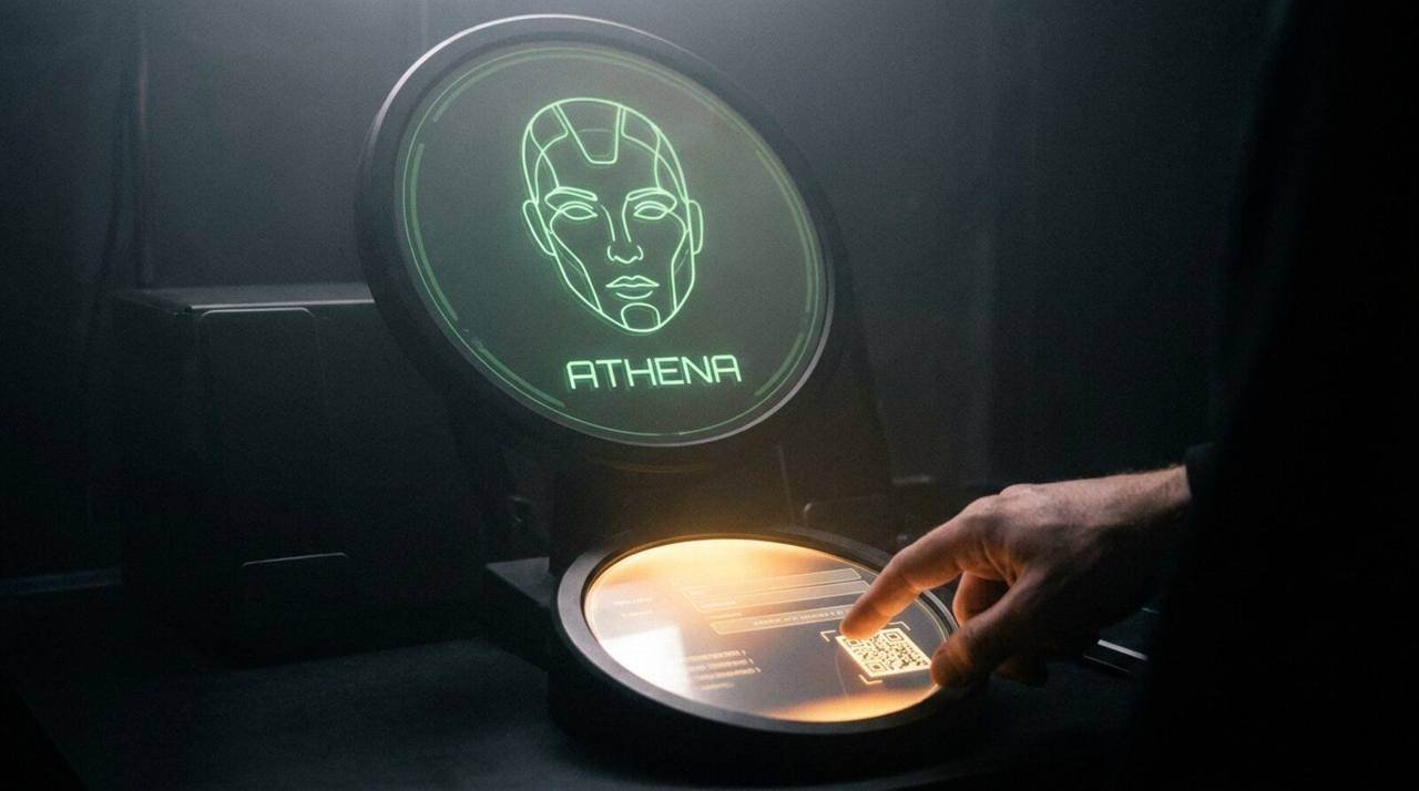 ATHENA, AI Report Generator, shown deployed in an event environment