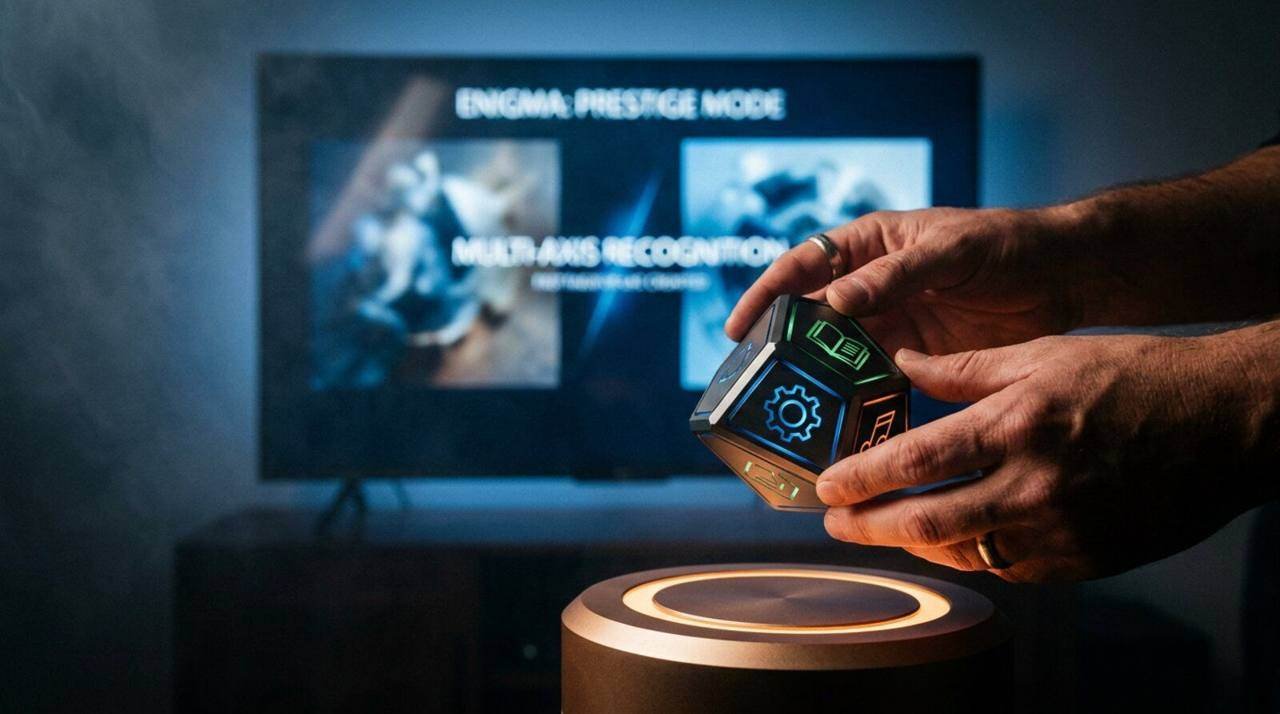 ENIGMA, Content Recognition Cube, shown deployed in an event environment
