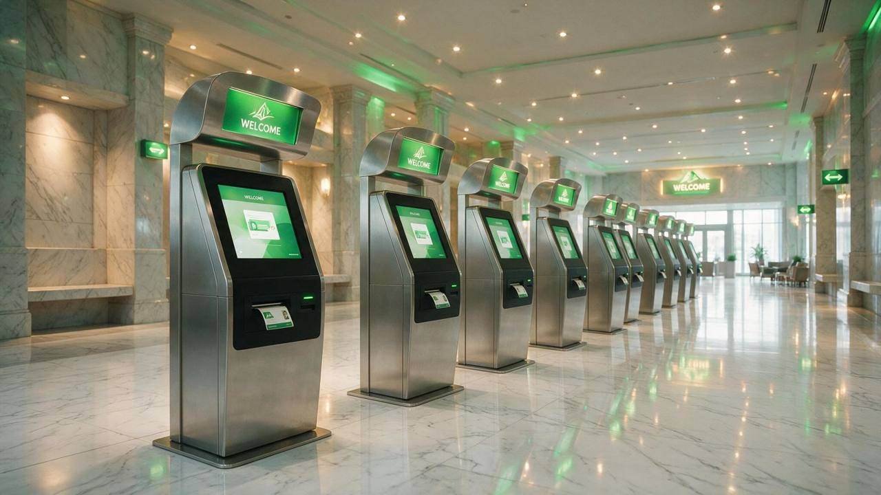 CONCIERGE, Digital Reception & Check-in, shown deployed in an event environment
