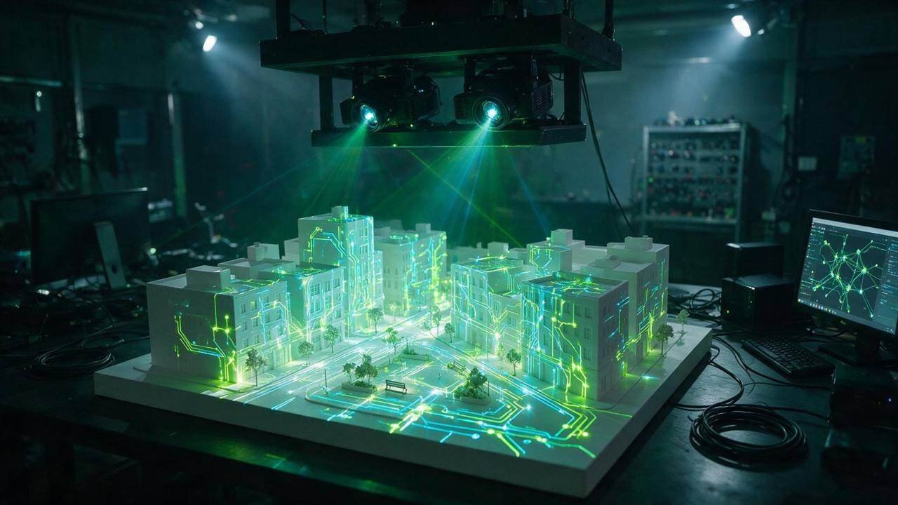 PRISM, Projection Mapping, shown deployed in an event environment