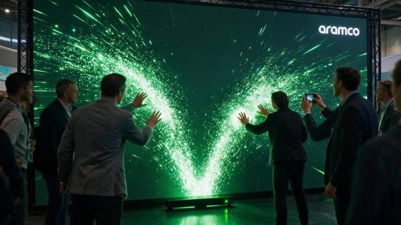 WALL, Interactive Video Walls, shown deployed in an event environment