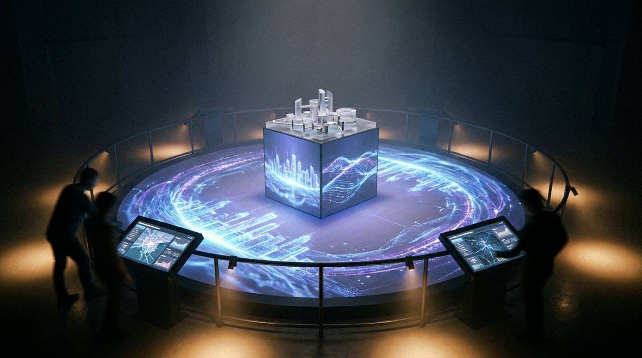 LEVIATHAN, Large-Format Interactive Model, shown deployed in an event environment