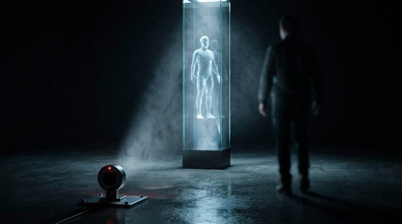 LUMEN, Proximity Hologram Welcome, shown deployed in an event environment