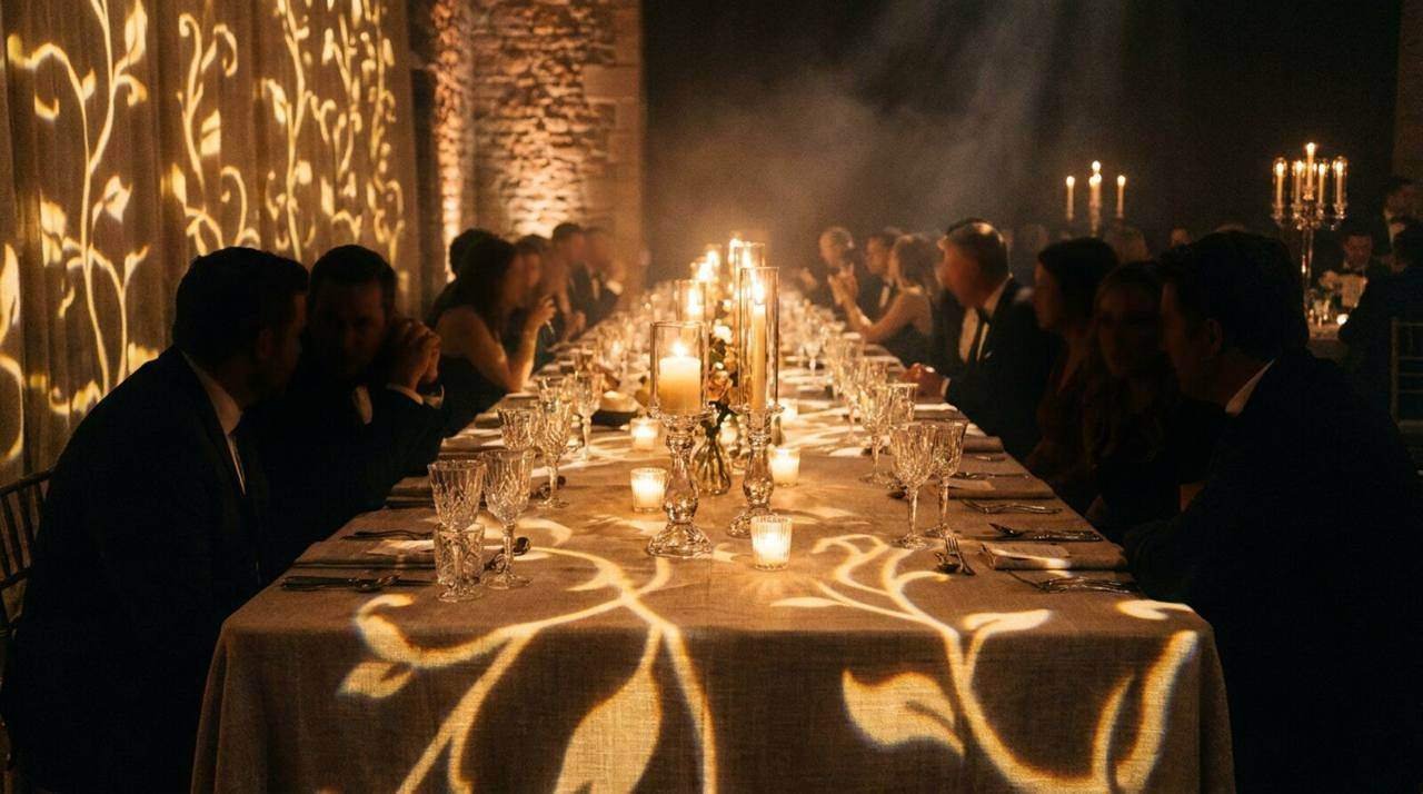 OPULENCE, Projection-Mapped Gala, shown deployed in an event environment