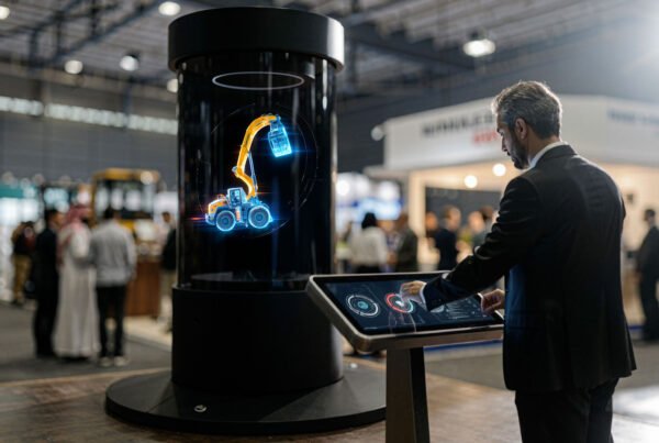 Cylindrical holographic display built by FAIM