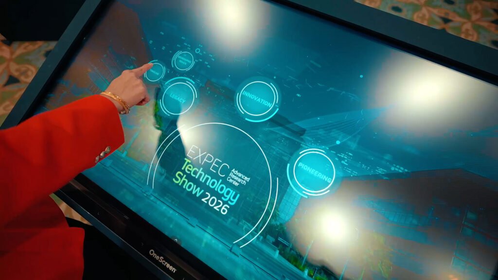 Interactive HUB built by FAIM at Aramco EXPEC