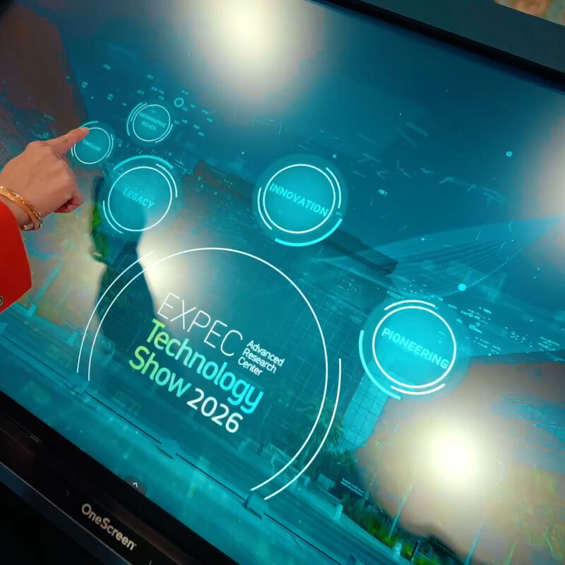 Interactive HUB built by FAIM at Aramco EXPEC