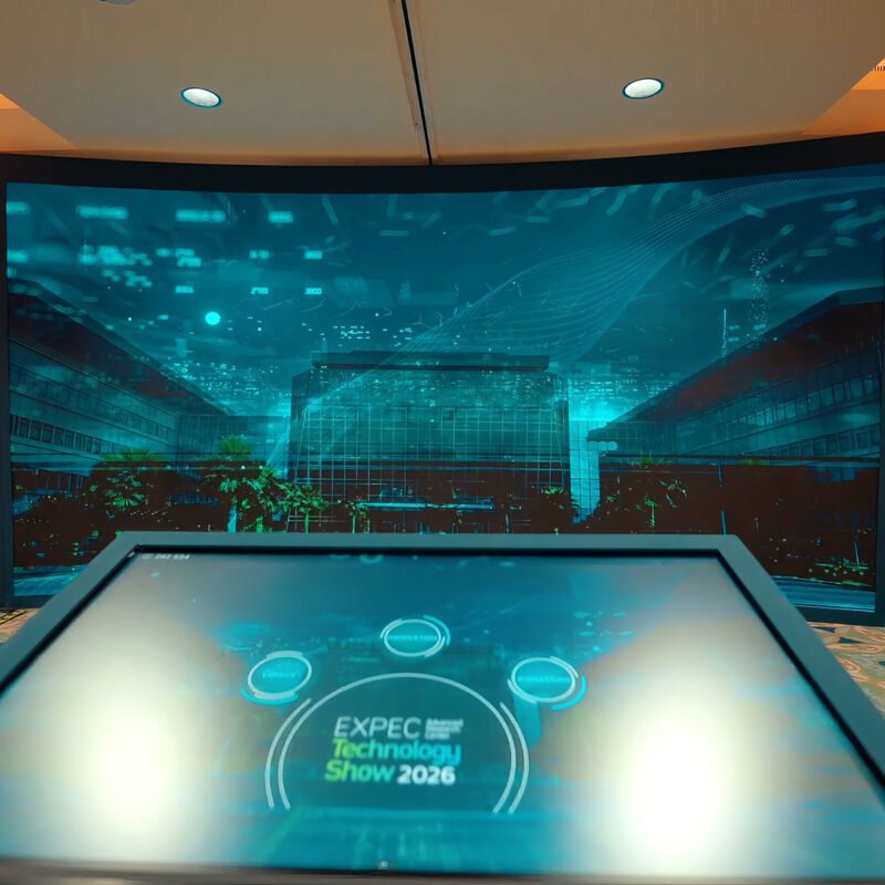 Interactive HUB built by FAIM at Aramco EXPEC