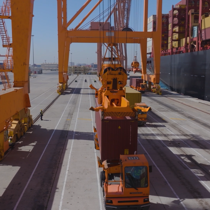 Saudi Global Port inauguration film produced by FAIM at Jubail Commercial Port