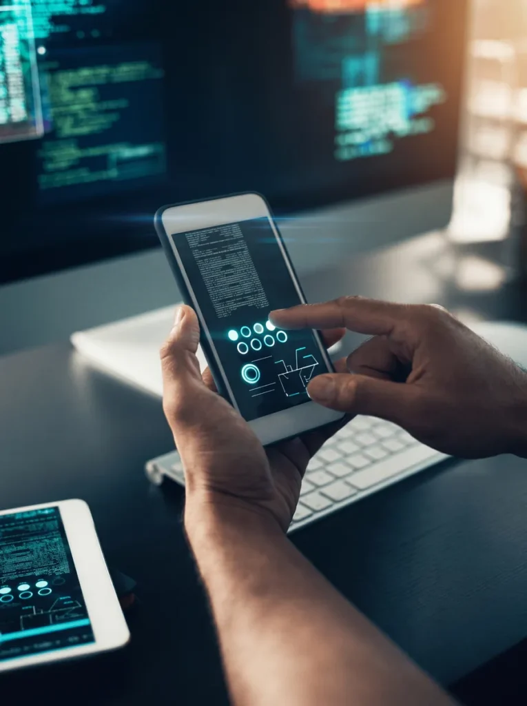 A mobile event app built by FAIM in use