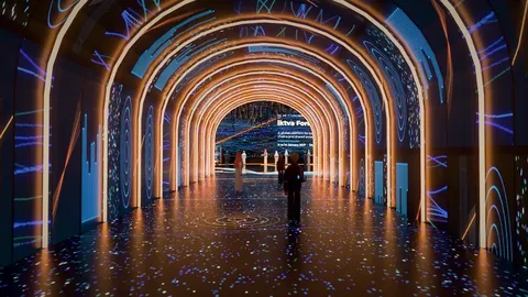 Immersive LED tunnel on the IKTVA 2027 pavilion concept